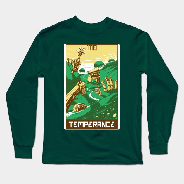 Robo Tarot: Temperance Long Sleeve T-Shirt by PeterTheHague